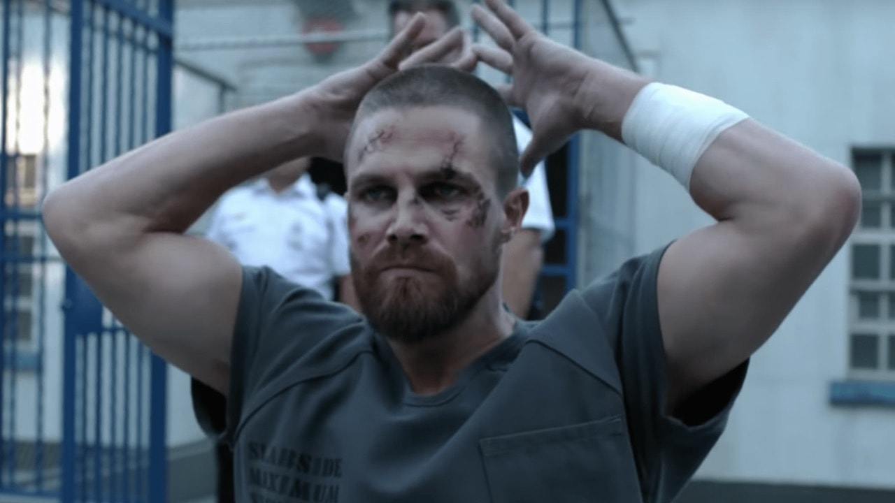 Stephen Amell in Arrow Season 7 Courtesy of The CW