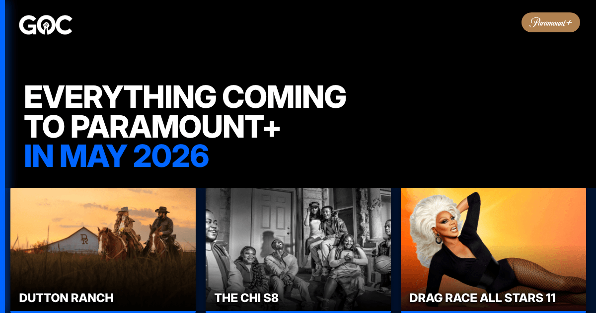 Everything coming to Paramount+ in May 2026 thumbnail with marquee shows.