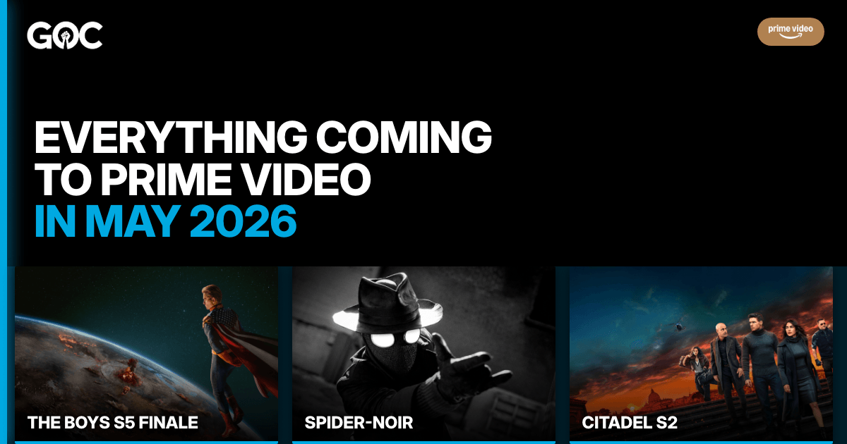 Everything coming to Prime Video in May 2026 thumbnail with marquee shows.