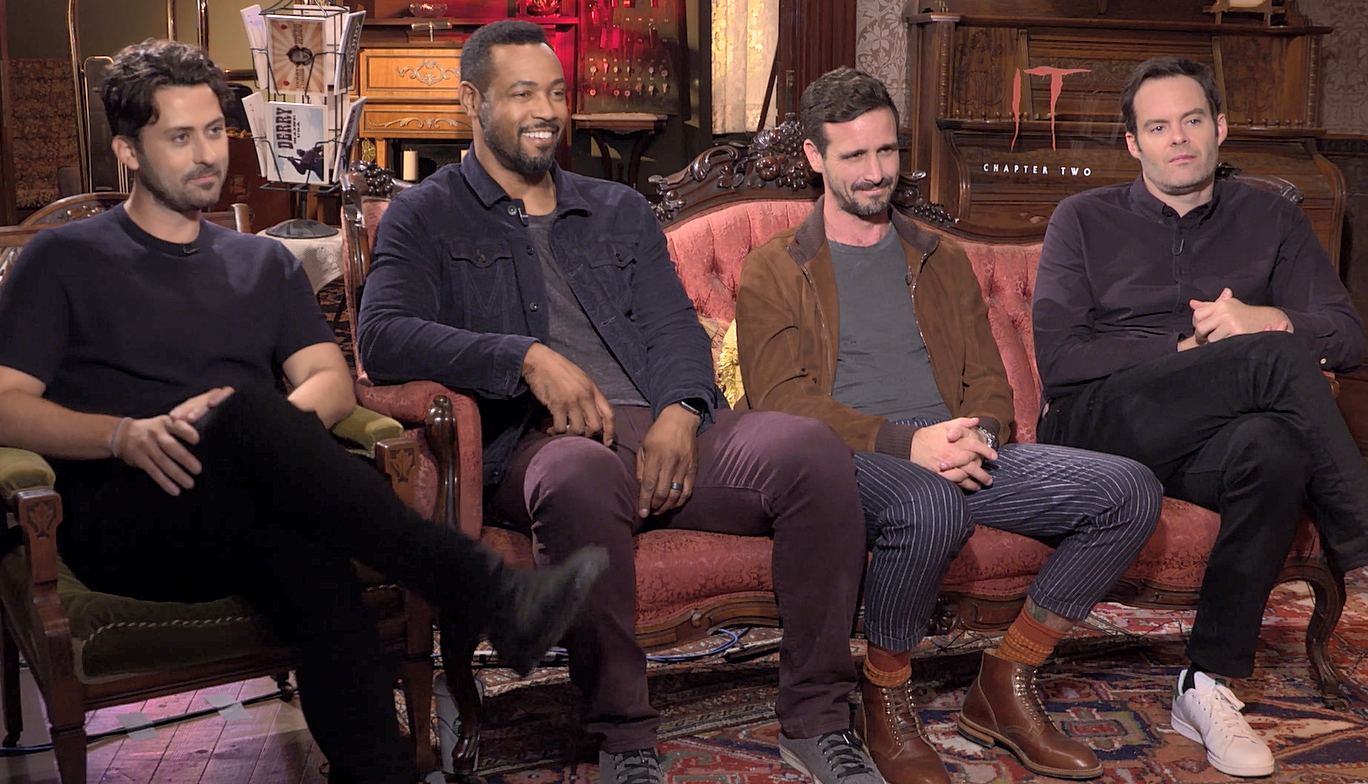 Andy Bean, Isaiah Mustafa, James Ransone and Bill Hader Talk ‘IT Chapter Two’ & Their First Horror Movies