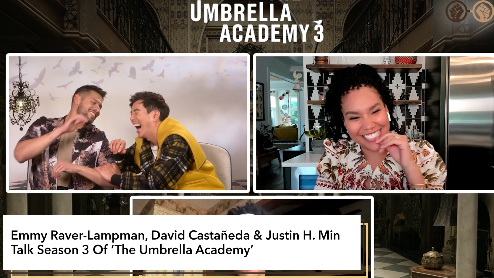 Interview: Emmy Raver-Lampman, David Castañeda & Justin H. Min Talk Season 3 Of ‘The Umbrella Academy’