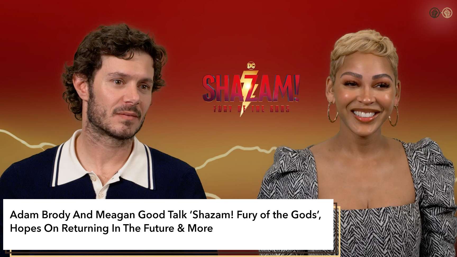 Adam Brody And Meagan Good Talk ‘Shazam! Fury of the Gods’, Hopes On Returning In The Future & More – Interview